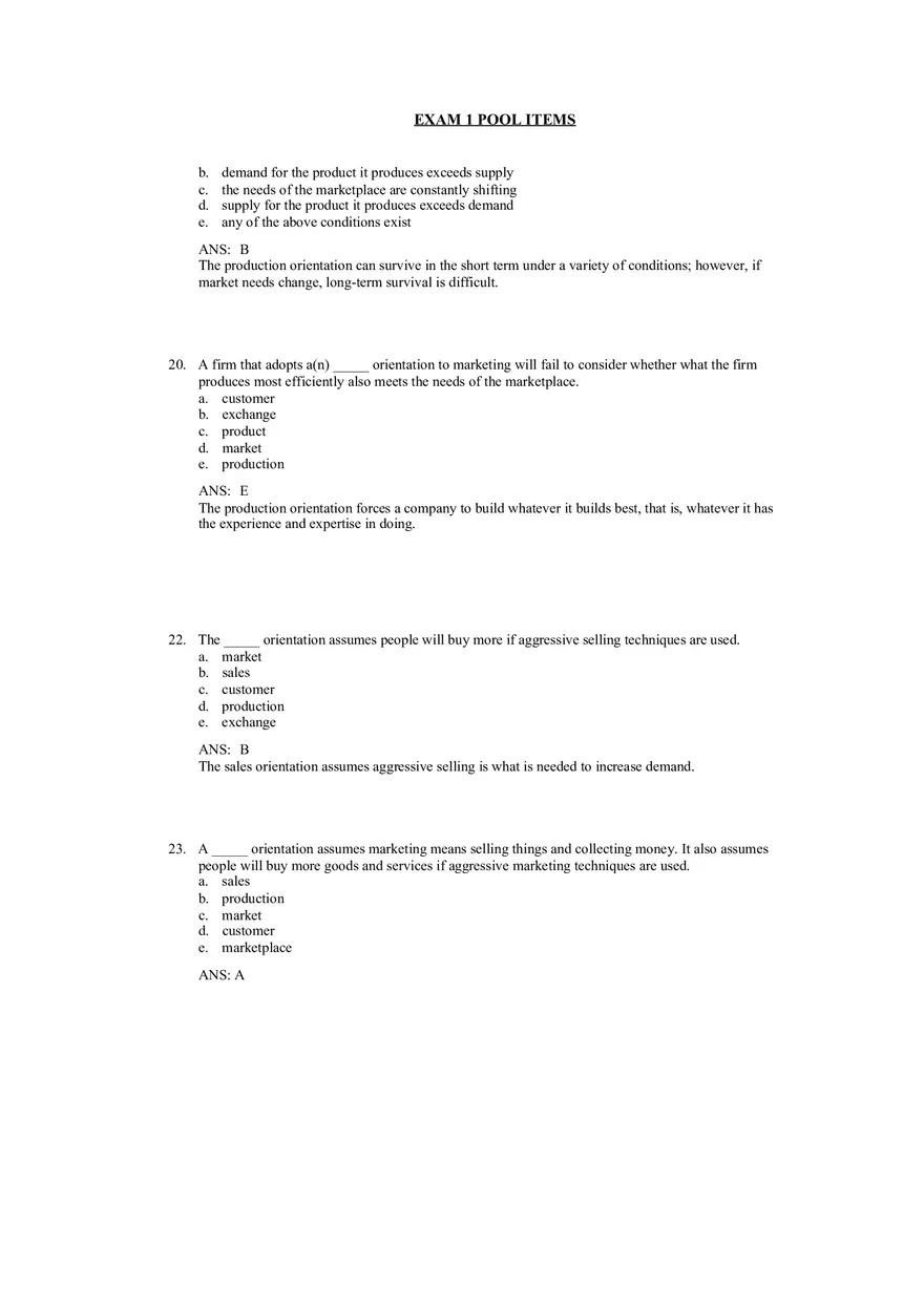 An Overview of Marketing Chapters 1-2 Answer Key - Page 4