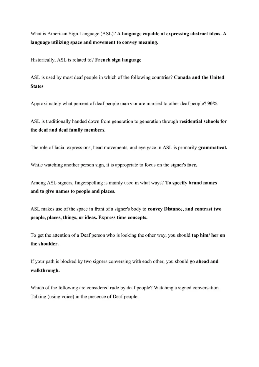 Deaf Culture Part 1 Vocab - Page 1