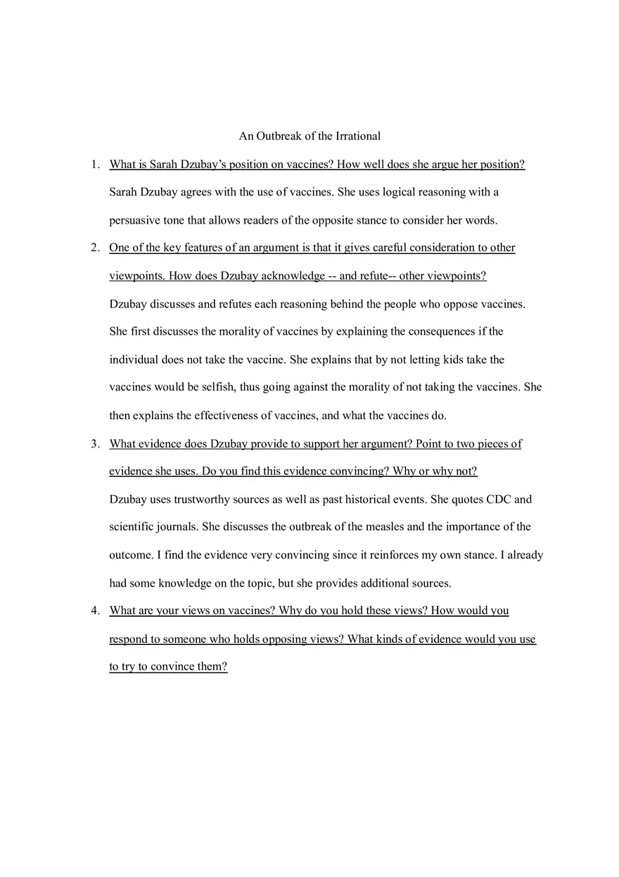 An Outbreak of the Irrational - Page 1