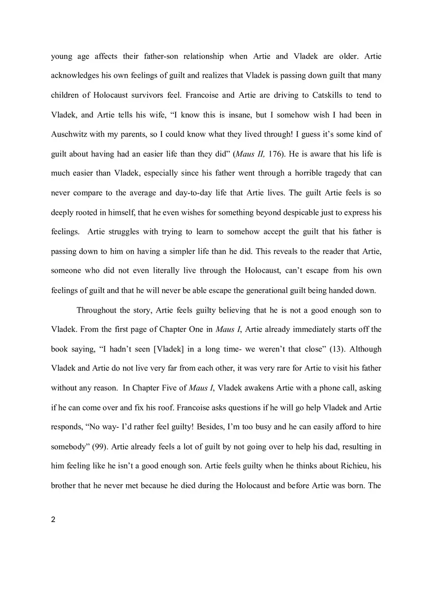 Guilt Prevails Essay - Page 2