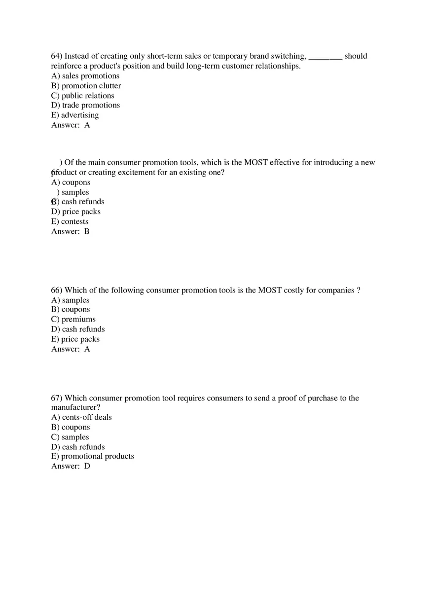 Personal Selling and Sales Promotion with Answers Part 2 - Page 10