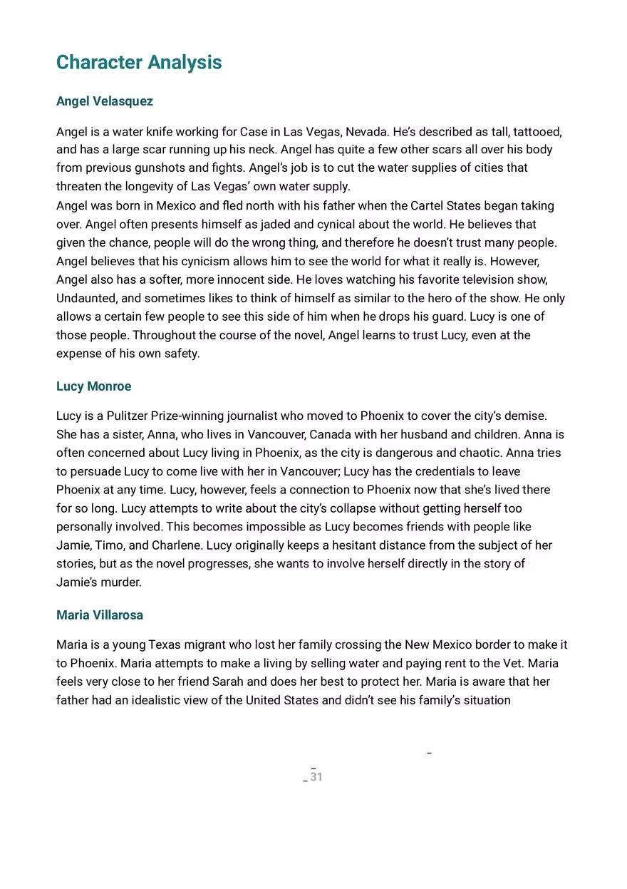 The Water Knife Summary and Analysis Part 3 - Page 8