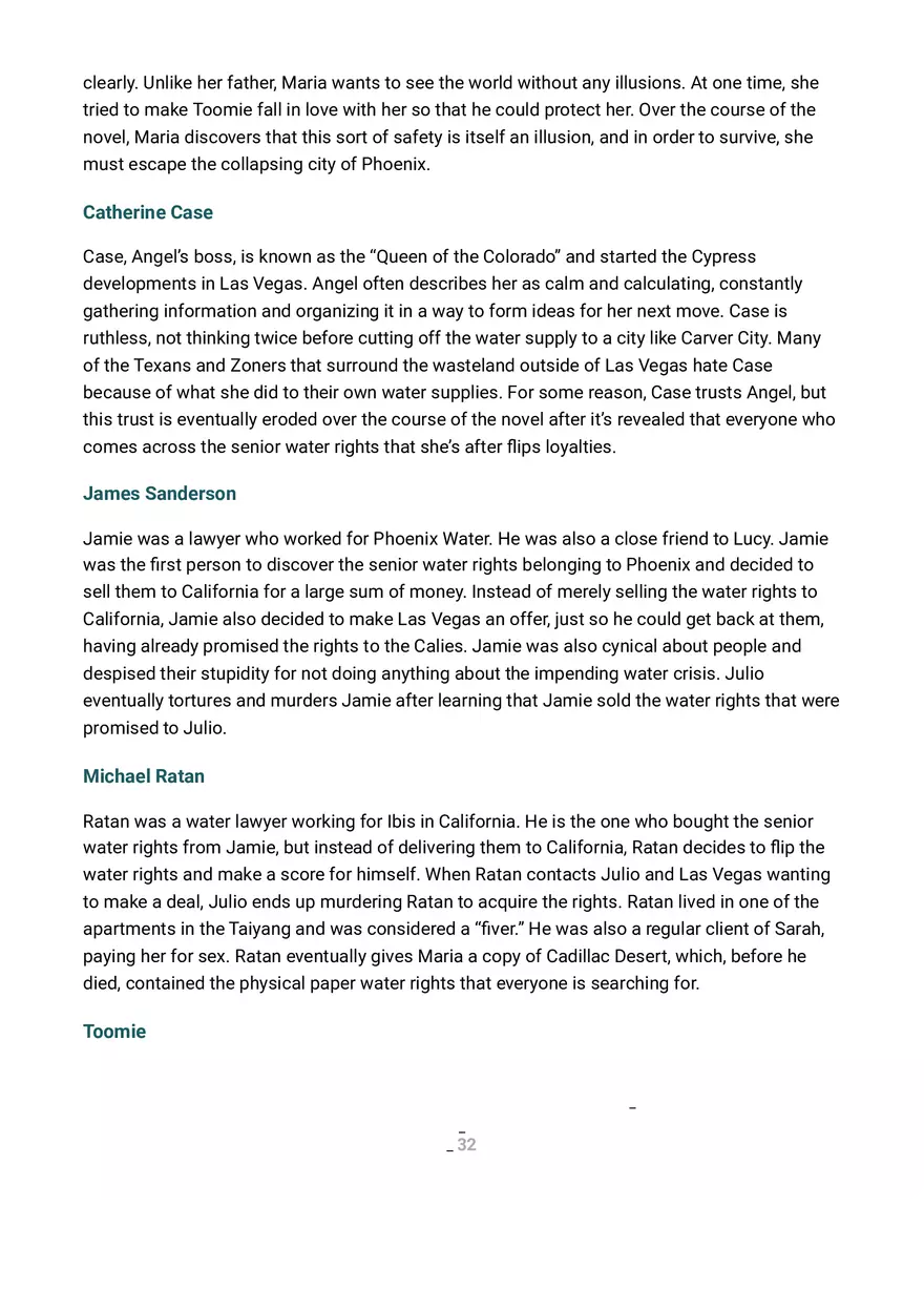The Water Knife Summary and Analysis Part 3 - Page 9