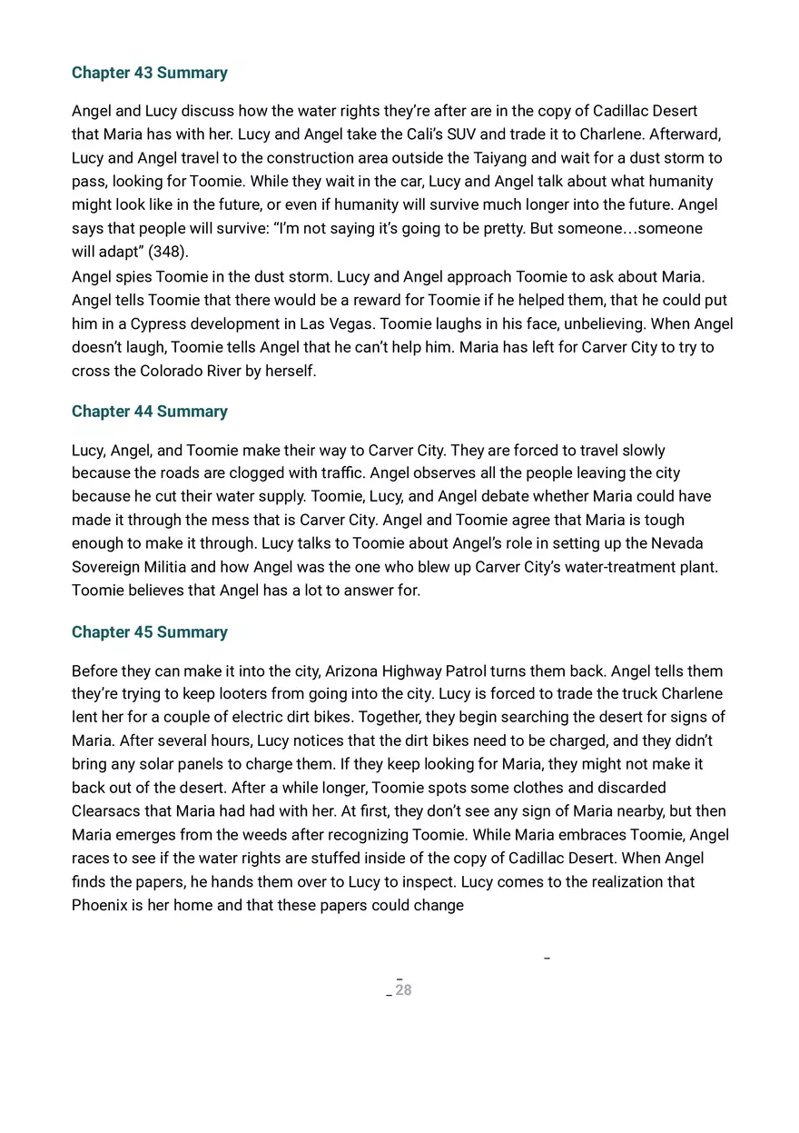The Water Knife Summary and Analysis Part 3 - Page 5