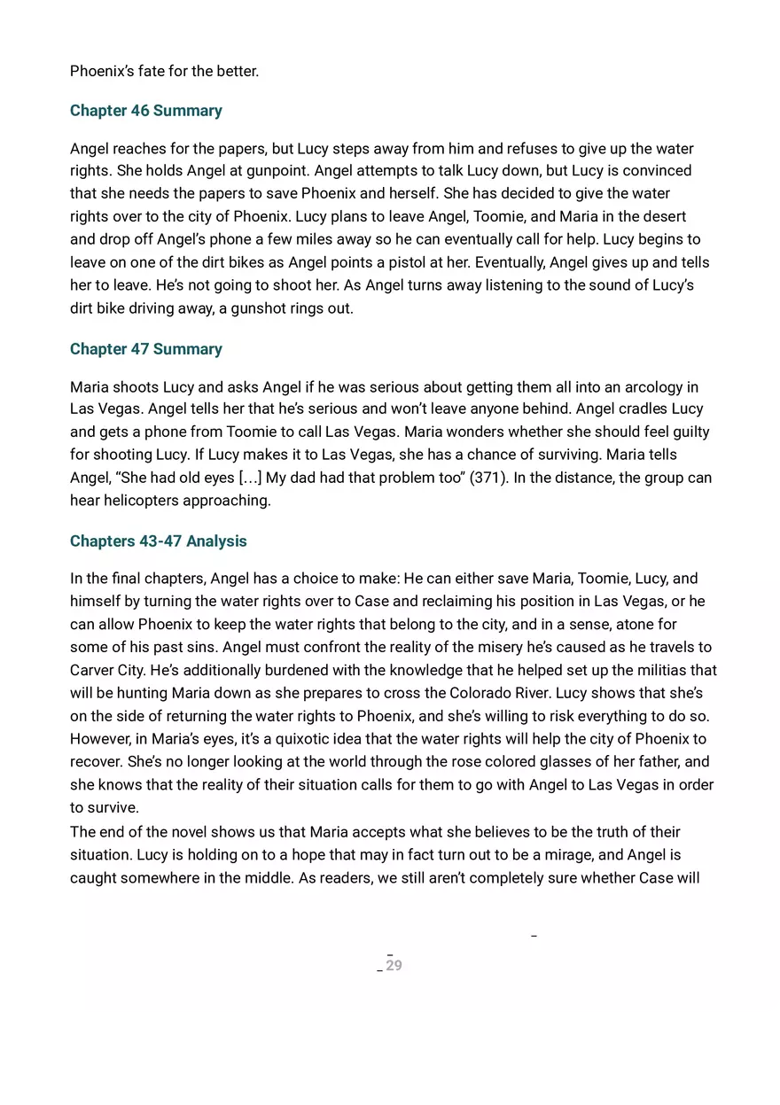 The Water Knife Summary and Analysis Part 3 - Page 6