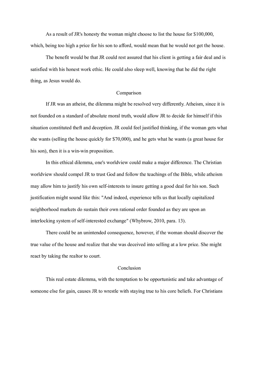 Example Ethical Dilemma Essay - Page 3