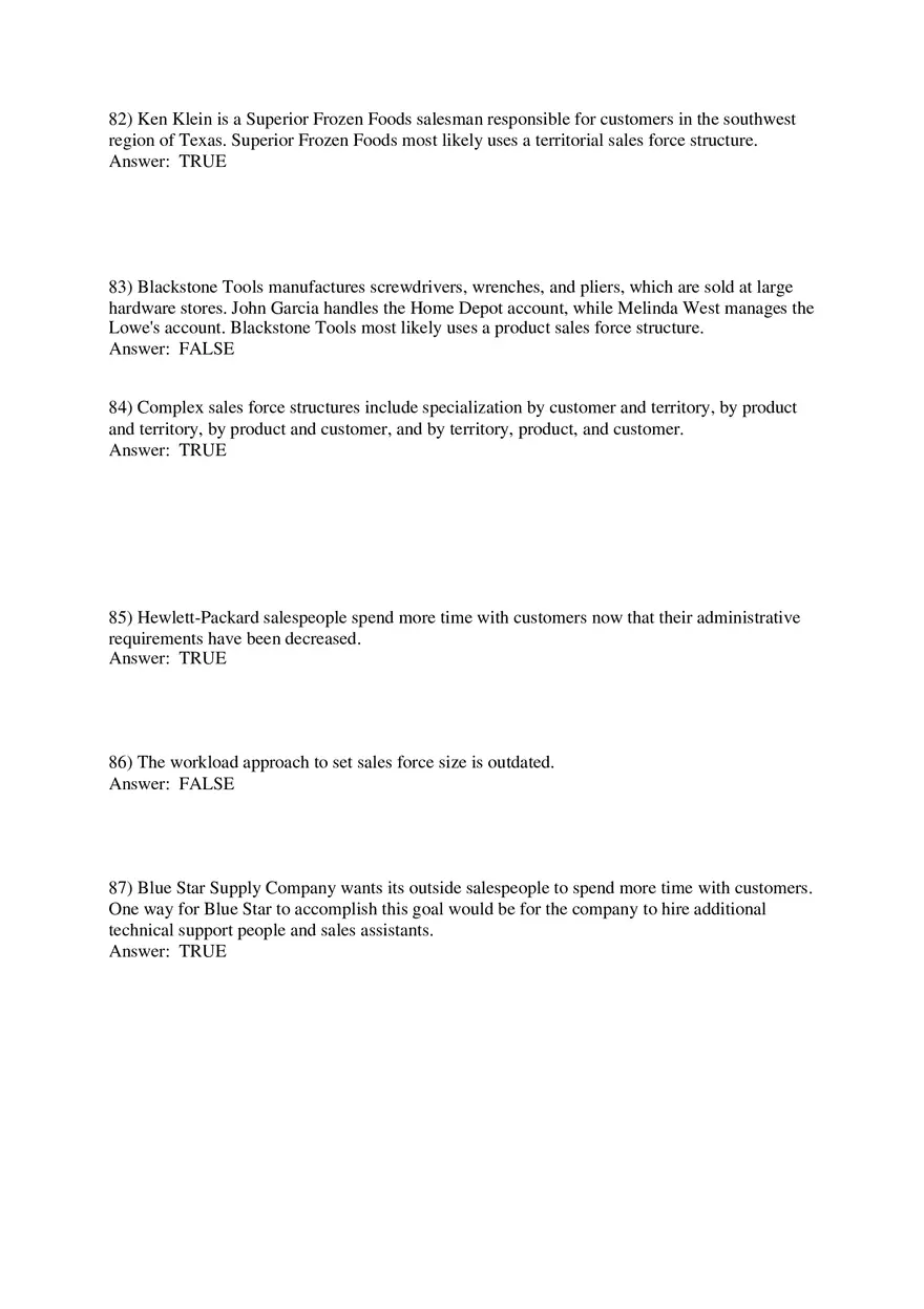 Personal Selling and Sales Promotion with Answers Part 3 - Page 4
