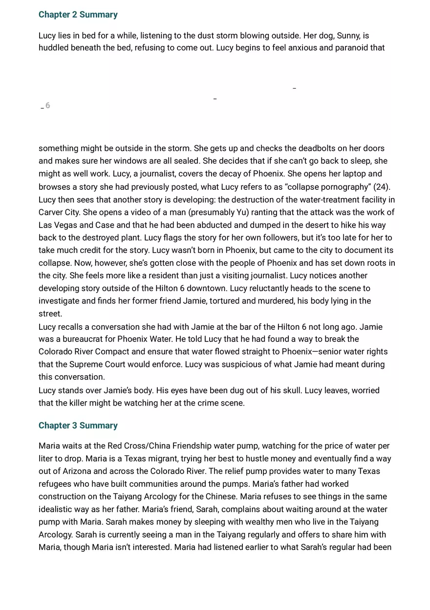 The Water Knife Summary and Analysis Part 1 - Page 4