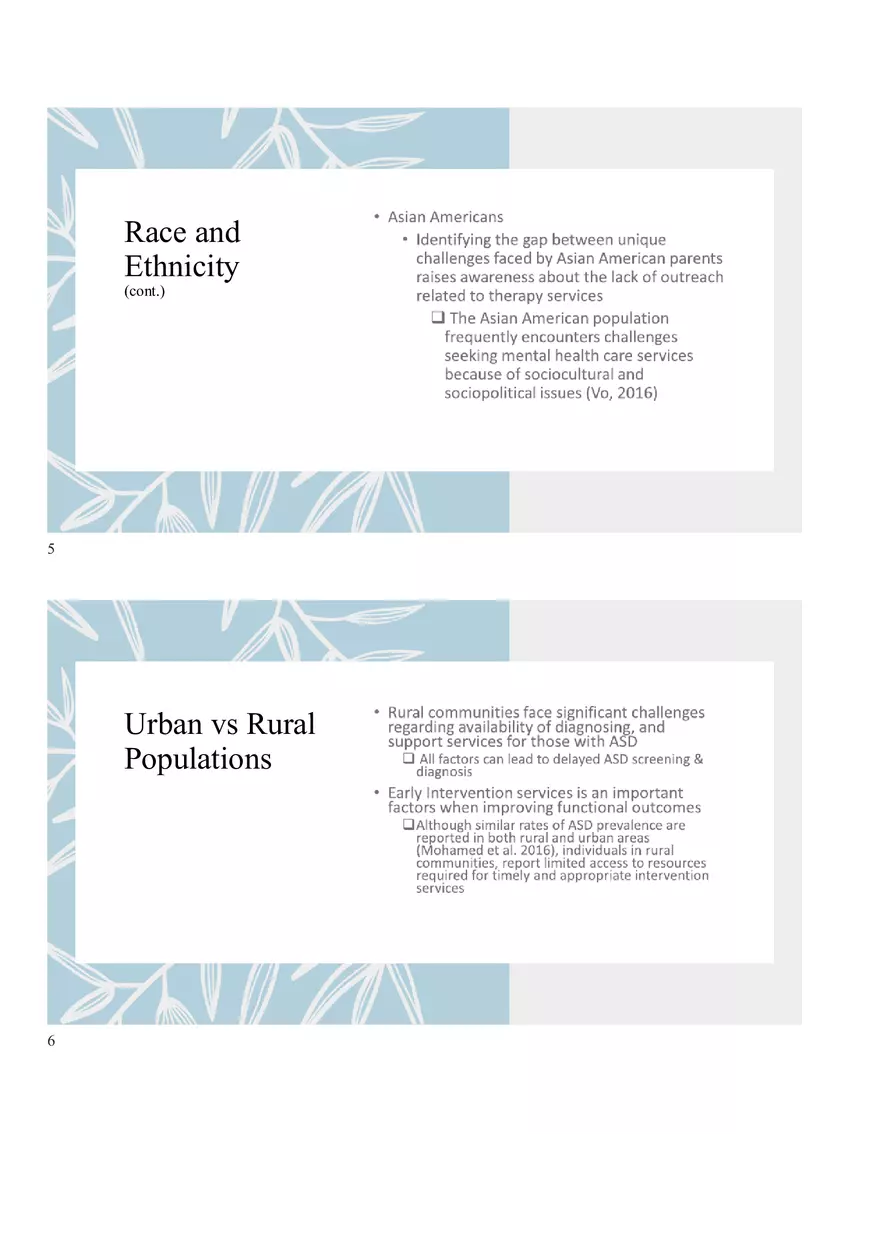 Diversity & Children Diagnosed with ASD - Page 3