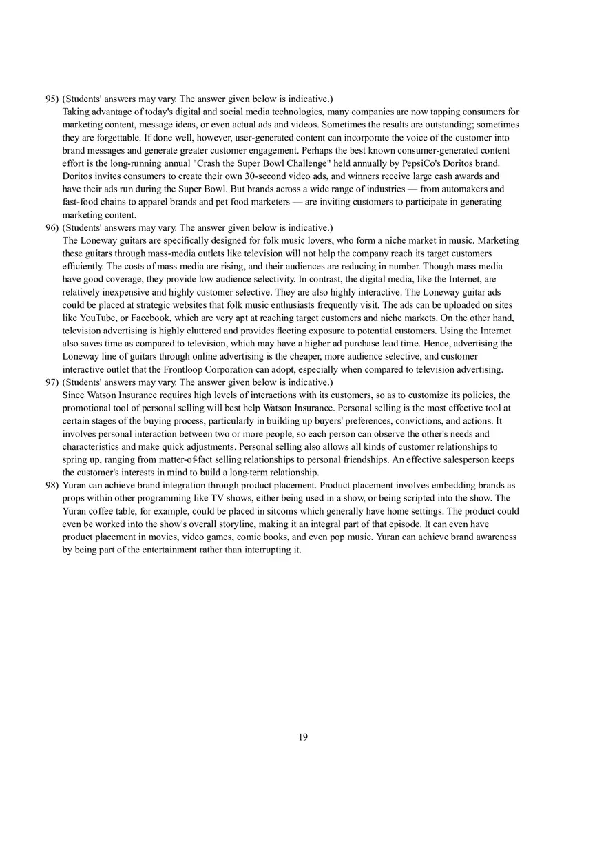 Introduction to Marketing Chapter 12 Test Bank - Page 11