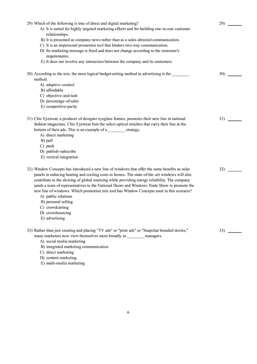 Introduction to Marketing Chapter 12 Test Bank - Page 16
