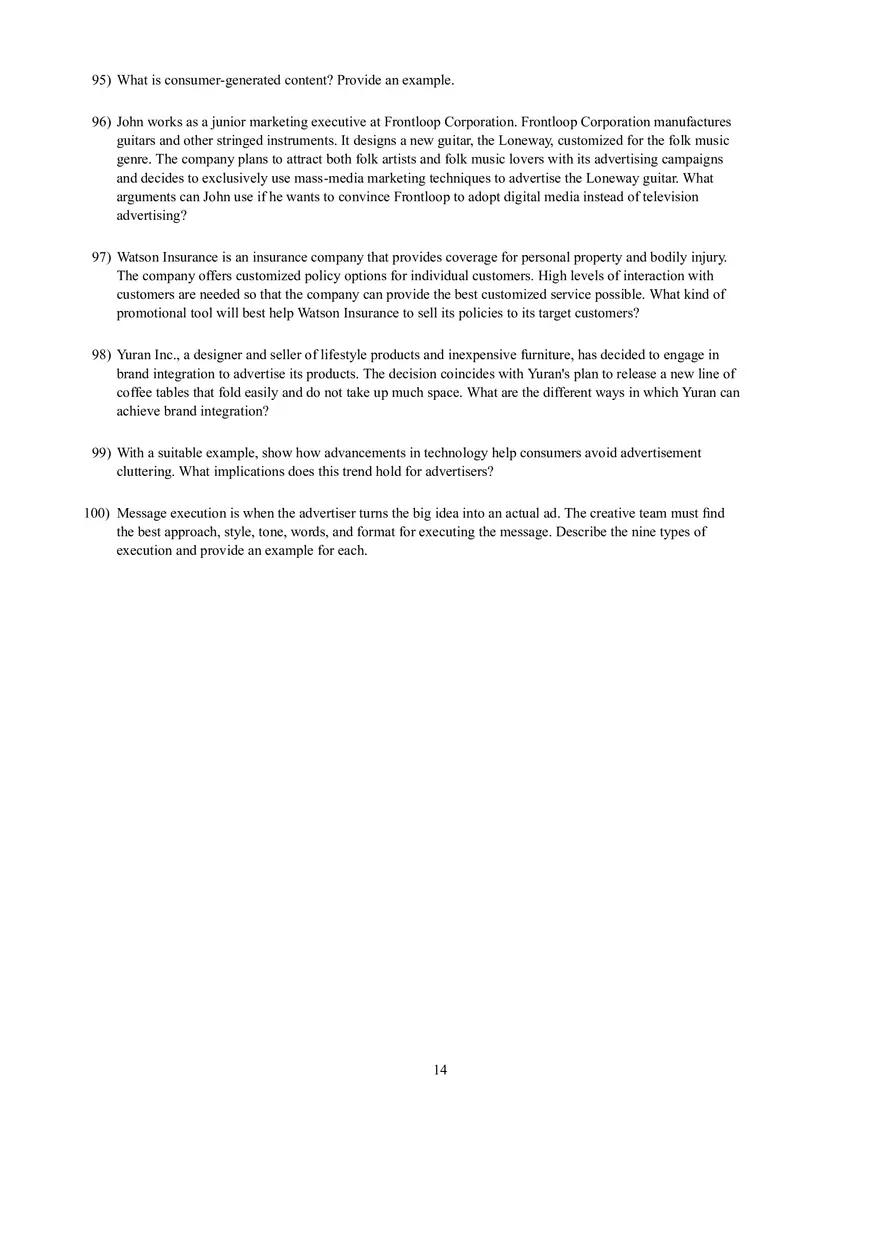 Introduction to Marketing Chapter 12 Test Bank - Page 6
