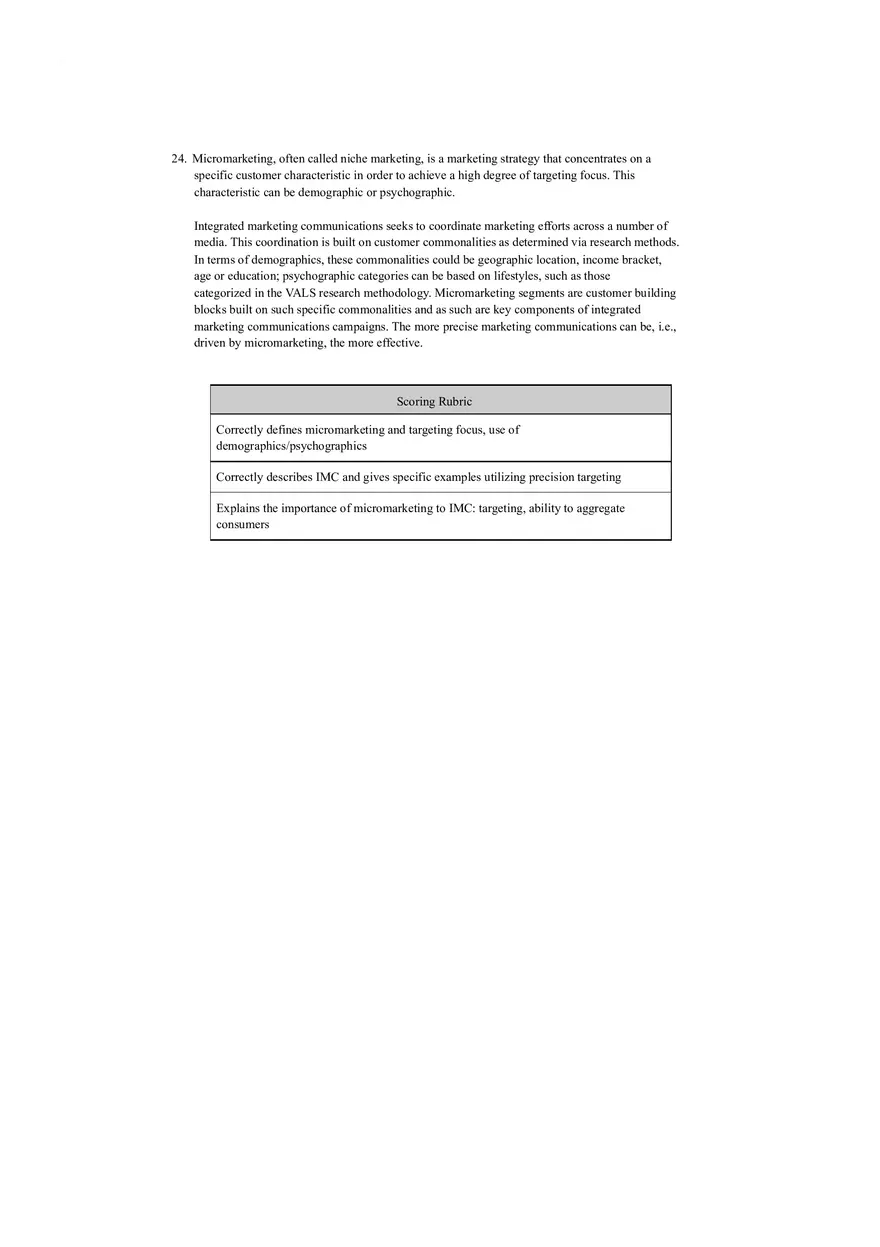 Introduction to Marketing Exam Questions and Answers - Page 8