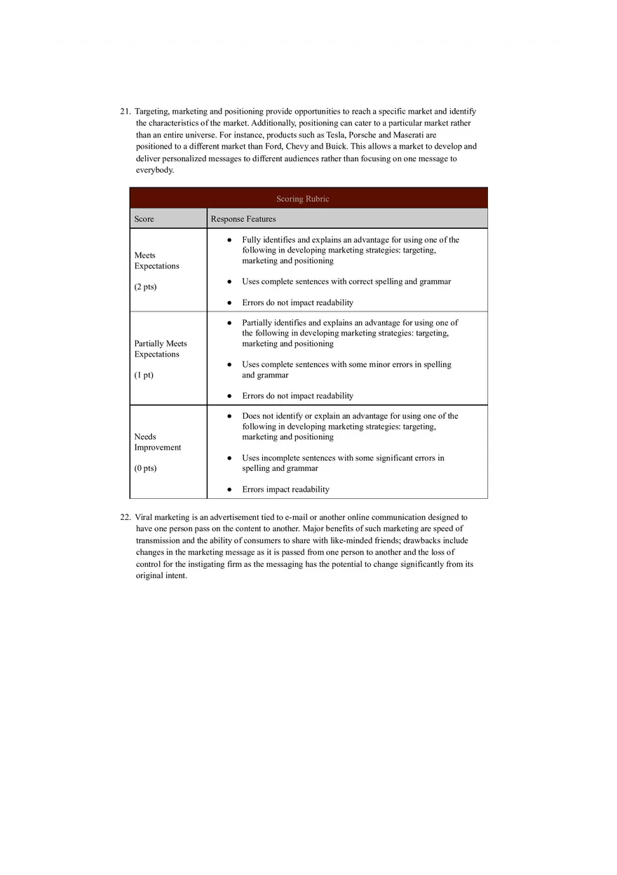 Introduction to Marketing Exam Questions and Answers - Page 6