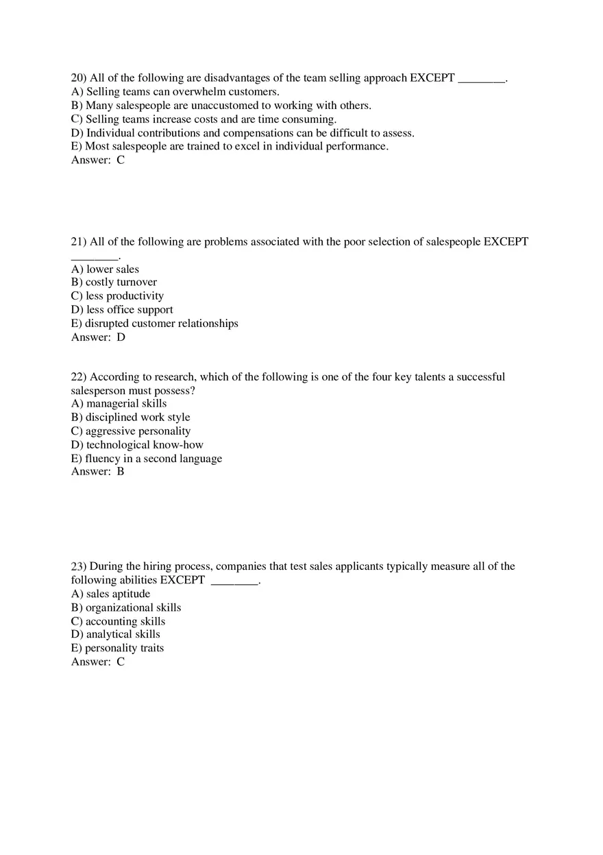 Personal Selling and Sales Promotion with Answers Part 1 - Page 7