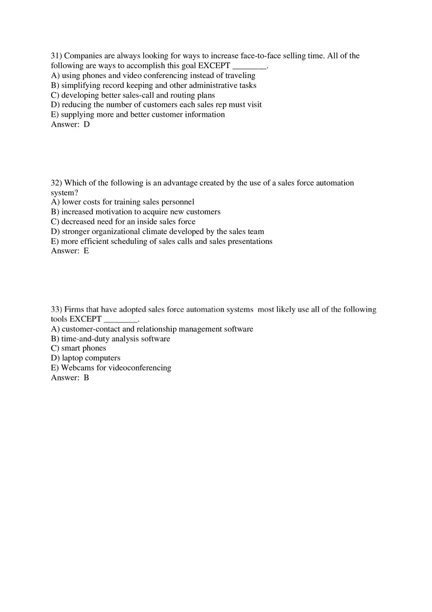 Personal Selling and Sales Promotion with Answers Part 1 - Page 10