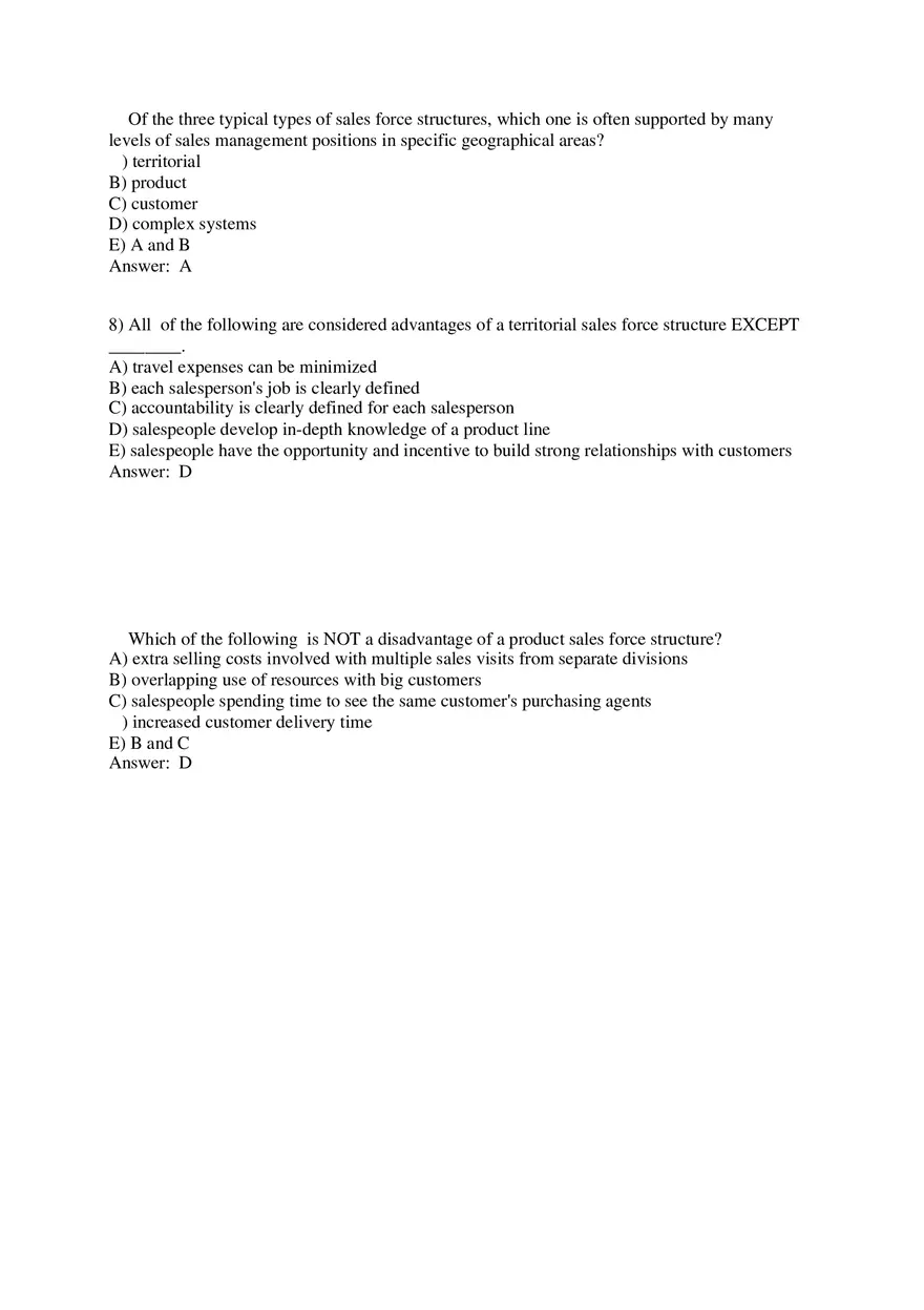 Personal Selling and Sales Promotion with Answers Part 1 - Page 3