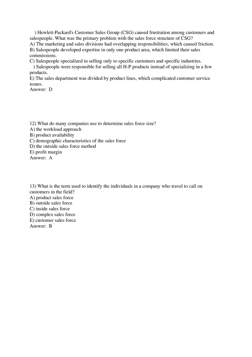 Personal Selling and Sales Promotion with Answers Part 1 - Page 4