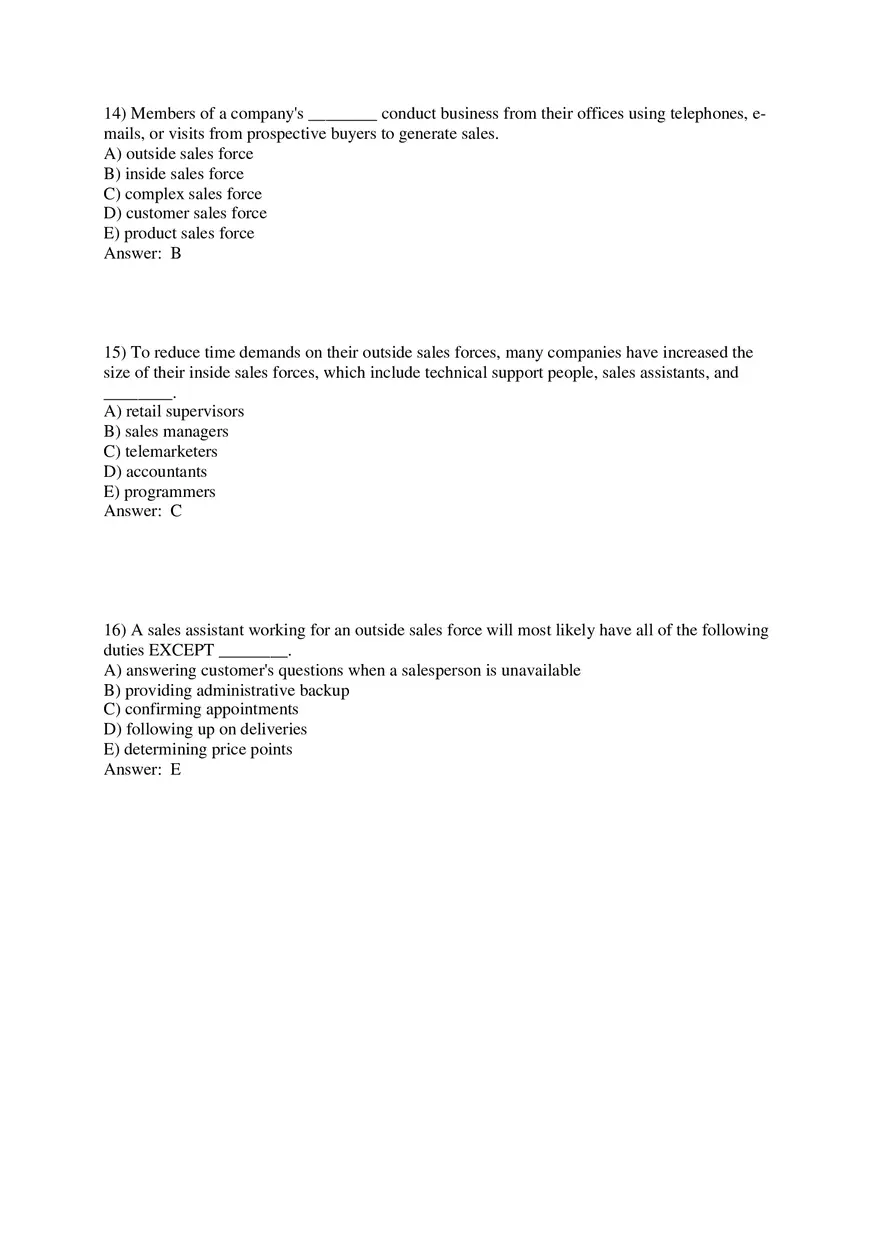 Personal Selling and Sales Promotion with Answers Part 1 - Page 5