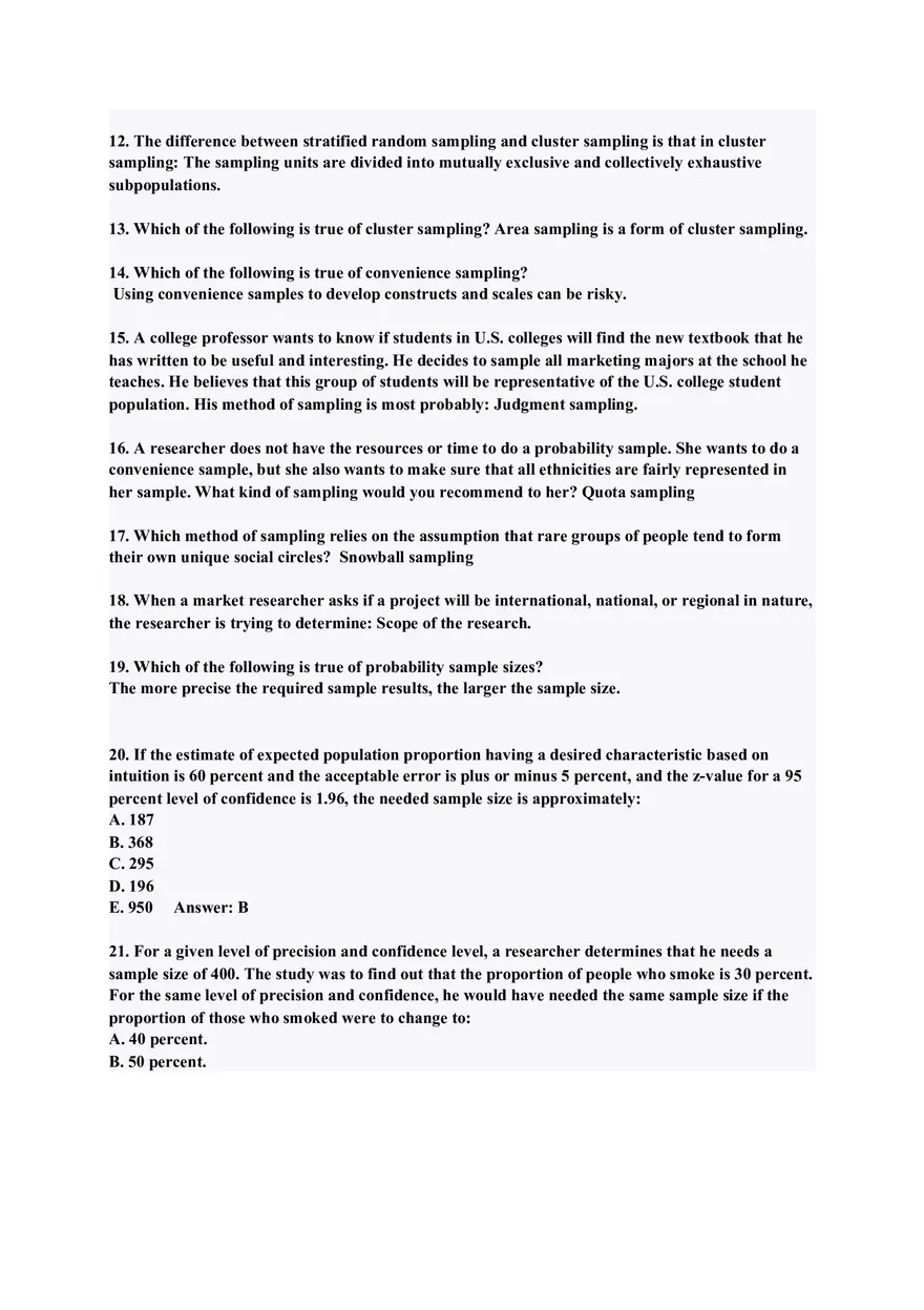 Research Methods and Sampling Techniques in Survey Design - Page 4