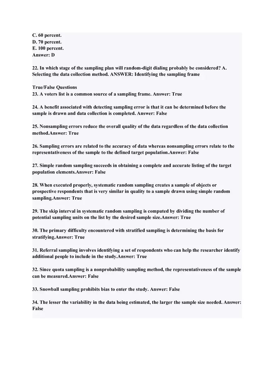 Research Methods and Sampling Techniques in Survey Design - Page 5