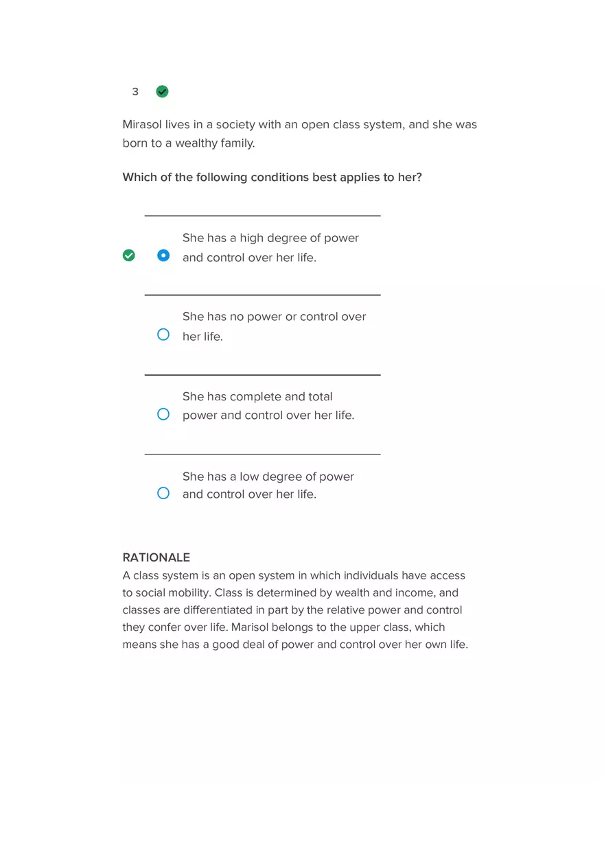 Which Statement is True of Social Stratiﬁcation Practice Material - Page 9