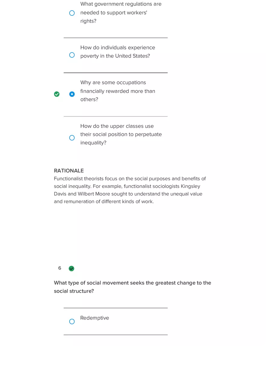 Which Statement is True of Social Stratiﬁcation Practice Material - Page 11