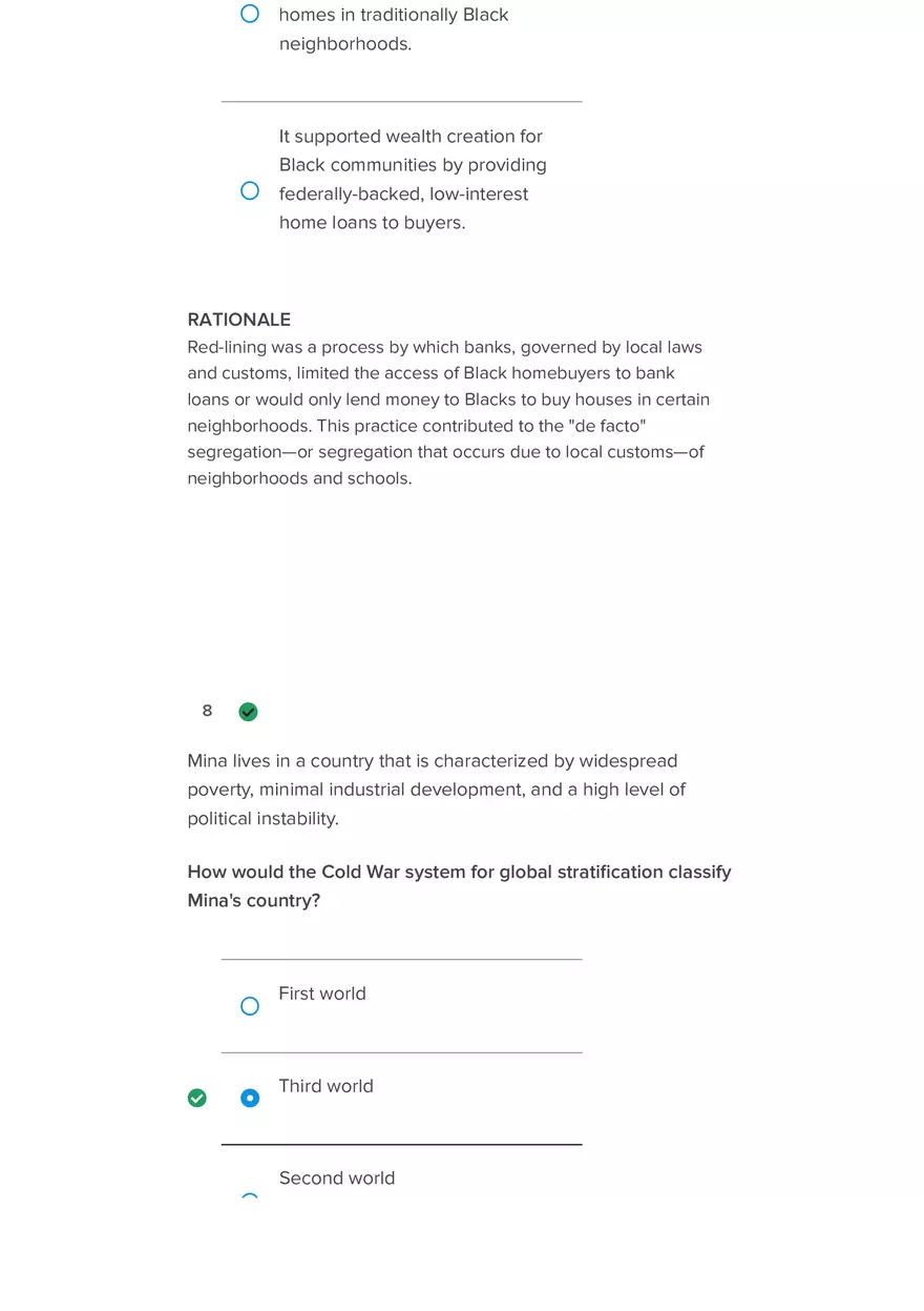 Which Statement is True of Social Stratiﬁcation Practice Material - Page 13