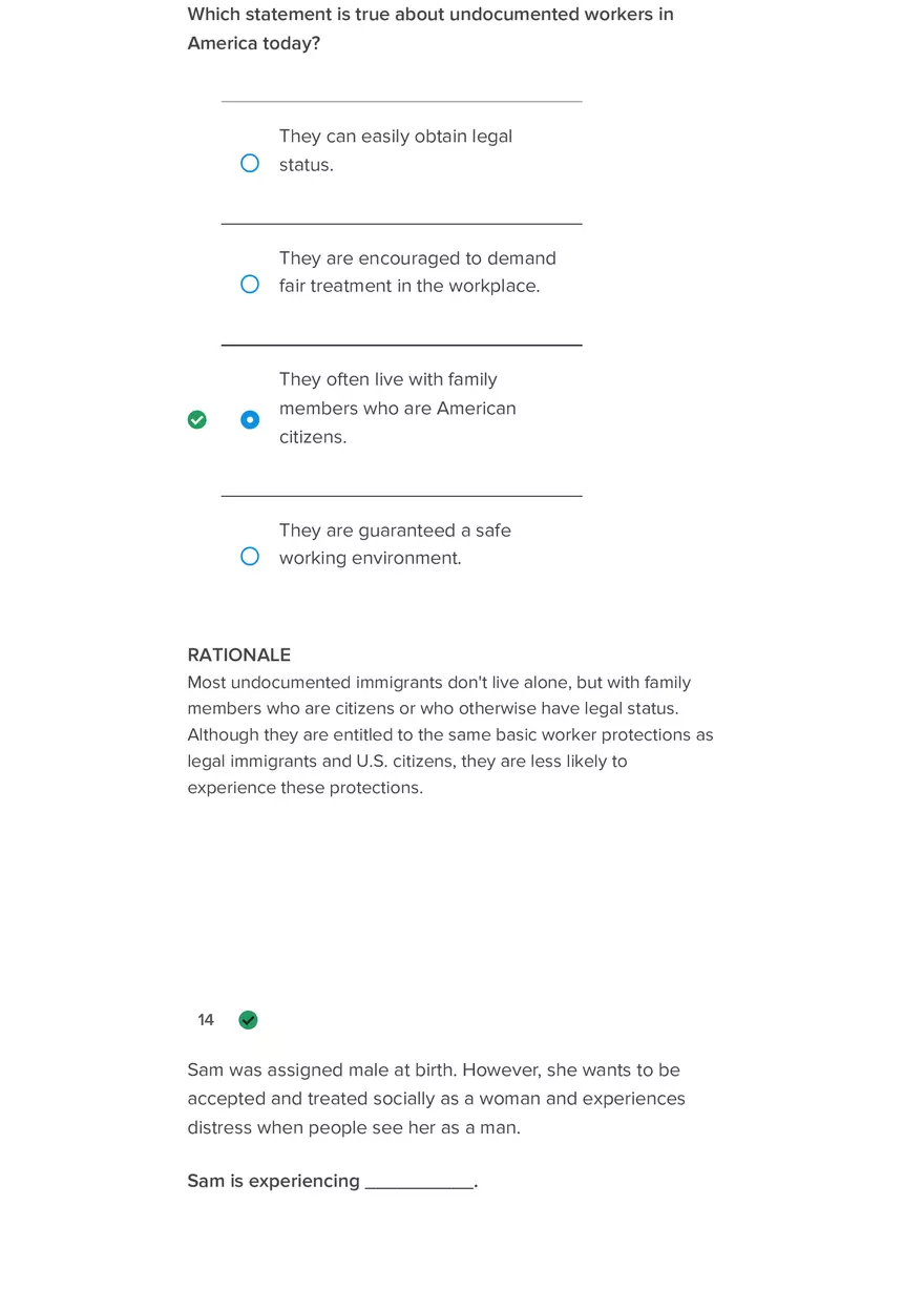Which Statement is True of Social Stratiﬁcation Practice Material - Page 4