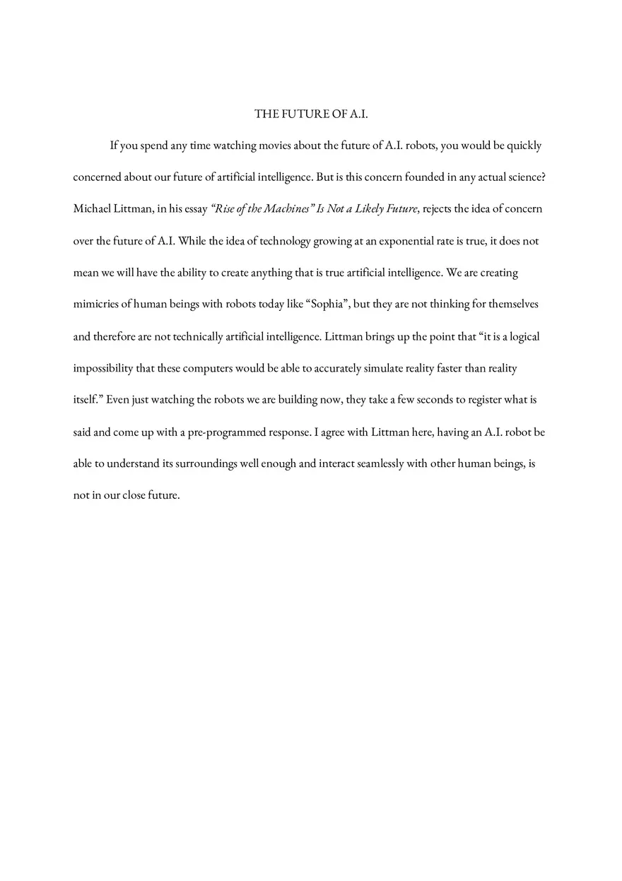 The Future Of A.I. - Page 1
