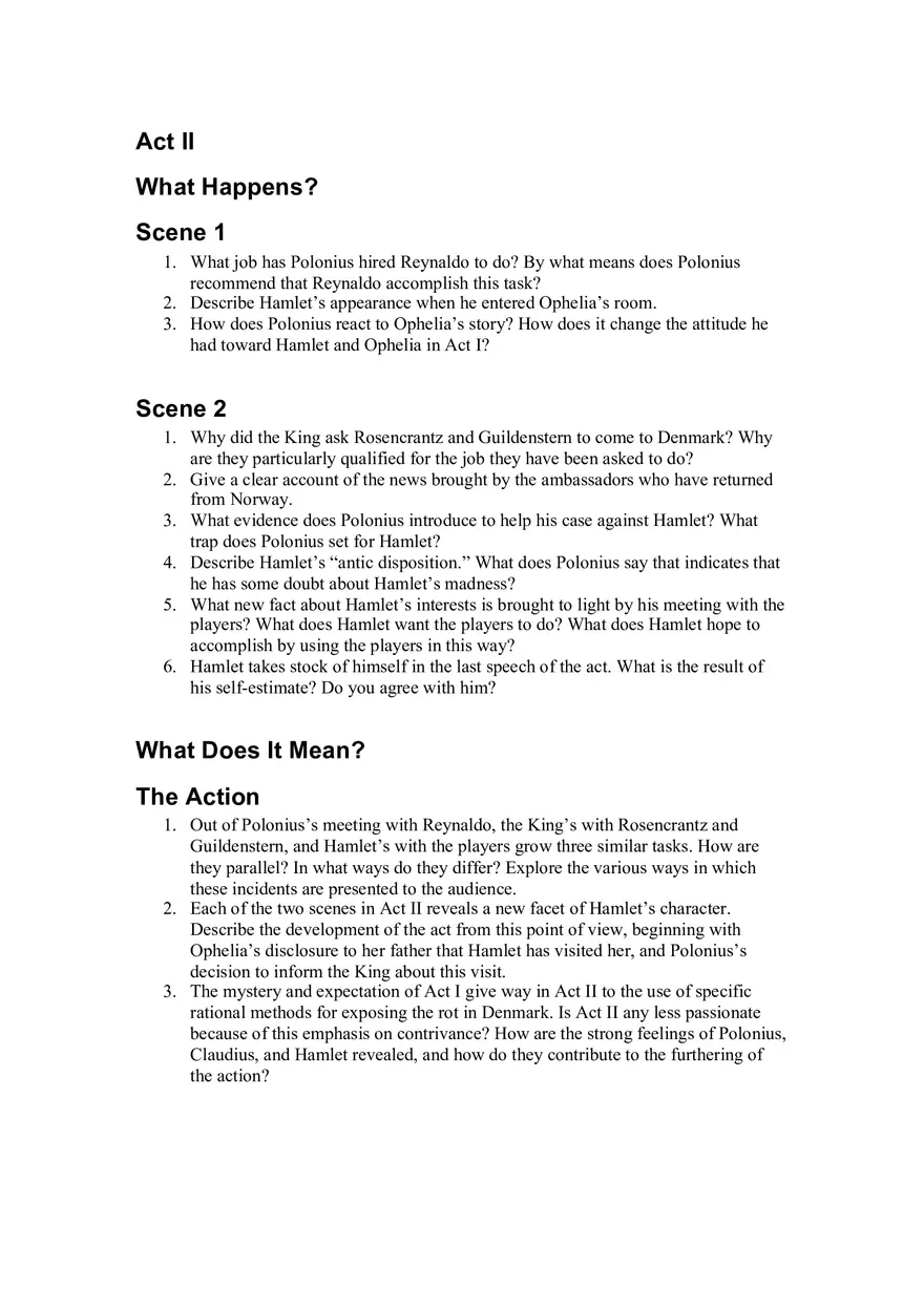 What Job Has Polonius Hired Reynaldo To Do - Page 1