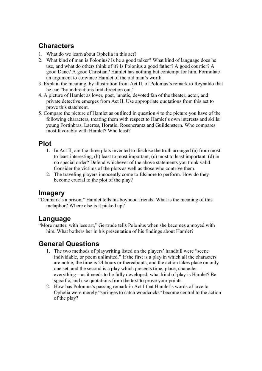 What Job Has Polonius Hired Reynaldo To Do - Page 2