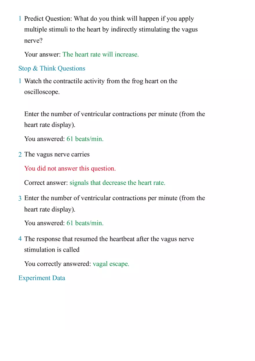 Cardiovascular Physiology Report Lab - Page 2