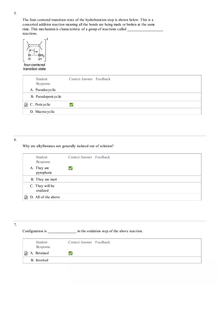 Organic Chemistry Laboratory Quiz 3 - Page 3