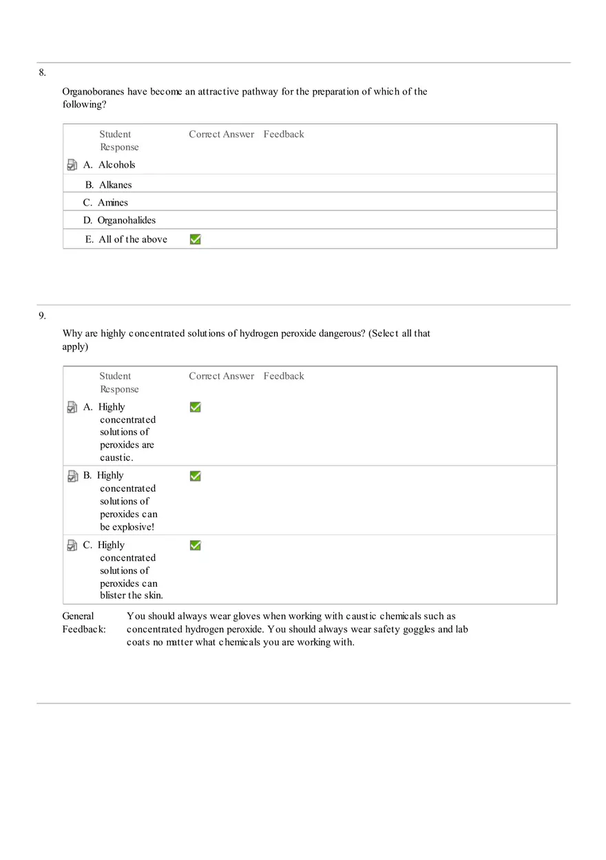 Organic Chemistry Laboratory Quiz 3 - Page 4