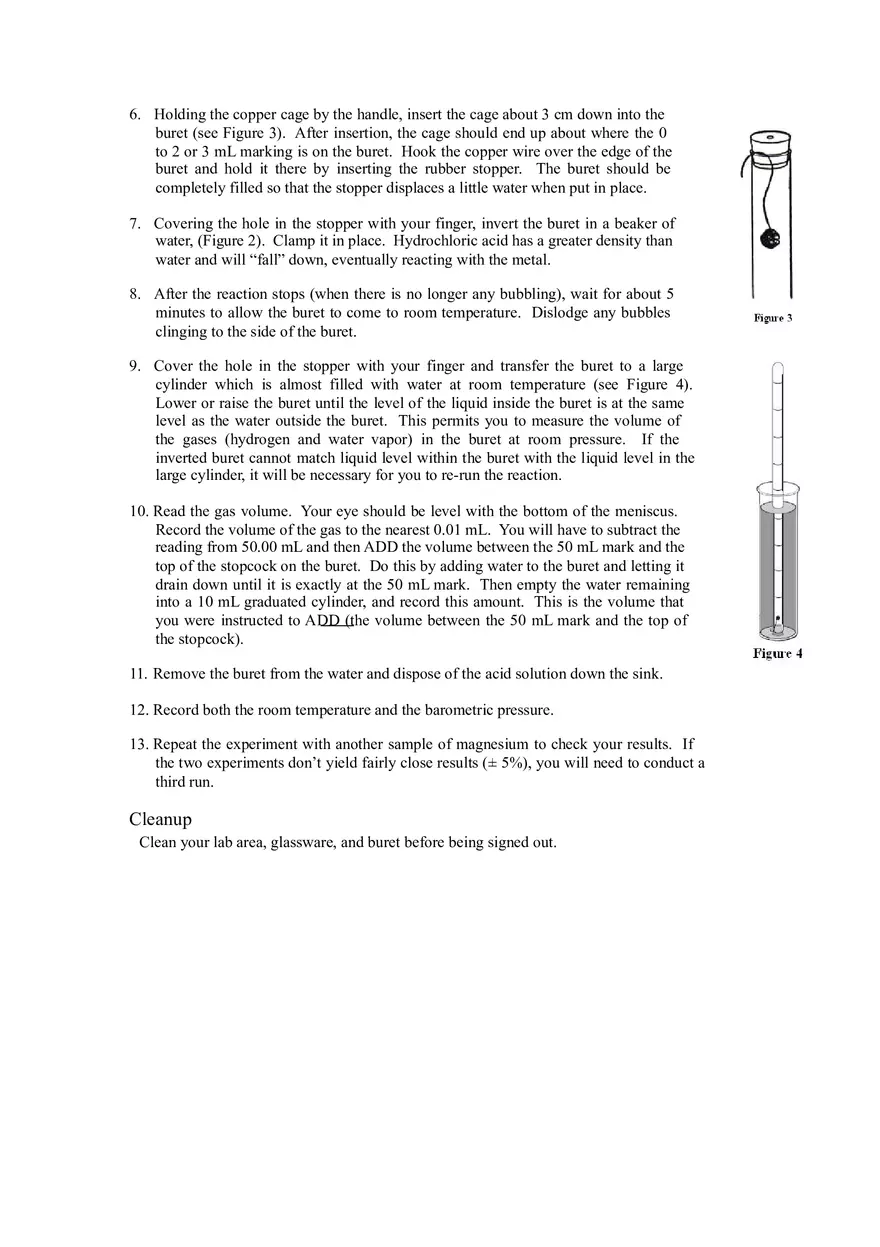 Lab - Reaction of Magnesium with Hydrochloric Acid - Page 2