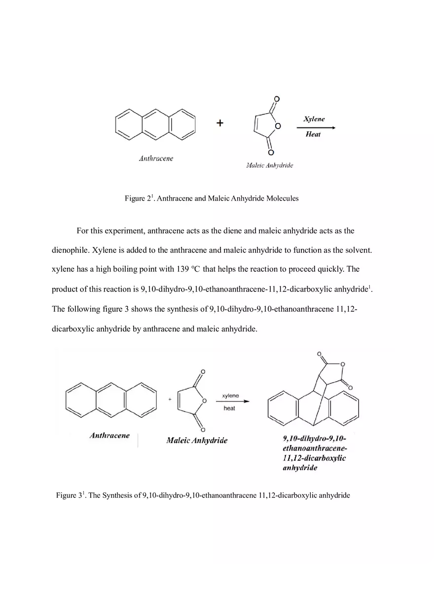 The Synthesis of 9,10-dihydro-9,10-ethanoanthracene 11,12-dicarboxylic Anhydride - Page 2