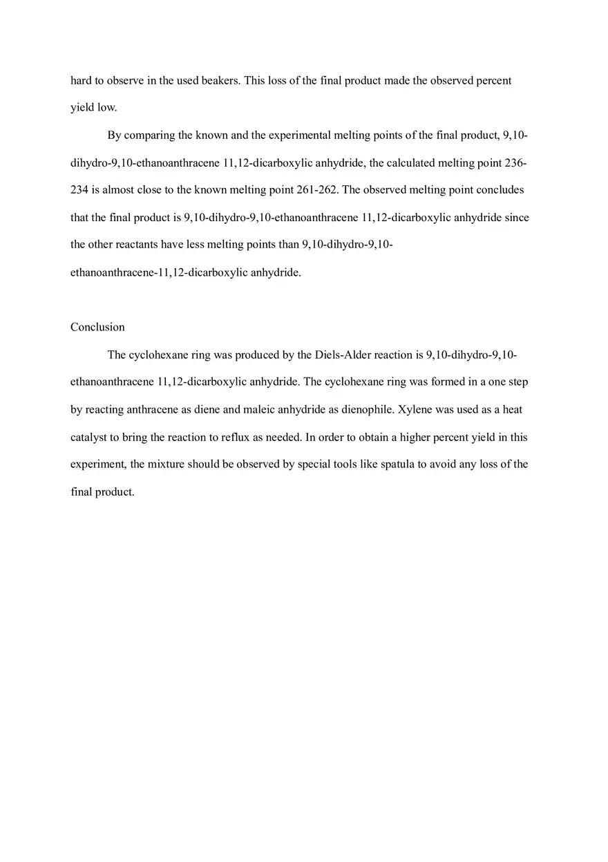 The Synthesis of 9,10-dihydro-9,10-ethanoanthracene 11,12-dicarboxylic Anhydride - Page 6