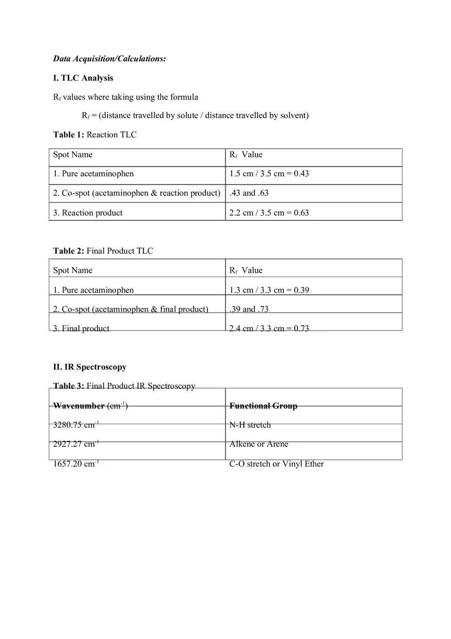 Synthesis Preparation of Phenacetin from Acetaminophen - Page 3