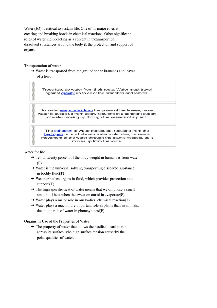 Properties of Water Notes - Page 2