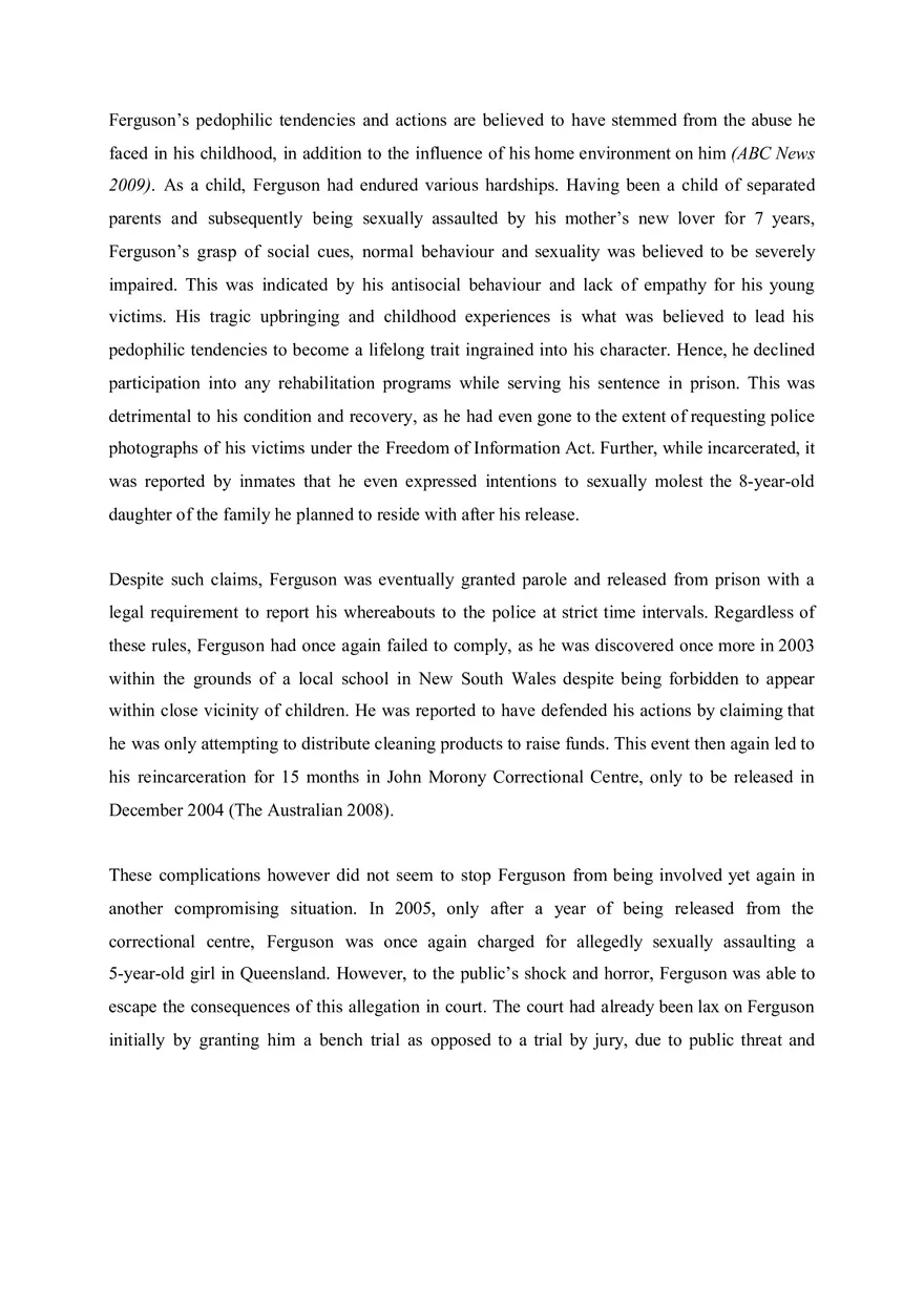 Briefing Document On Dennis Ferguson - Page 3