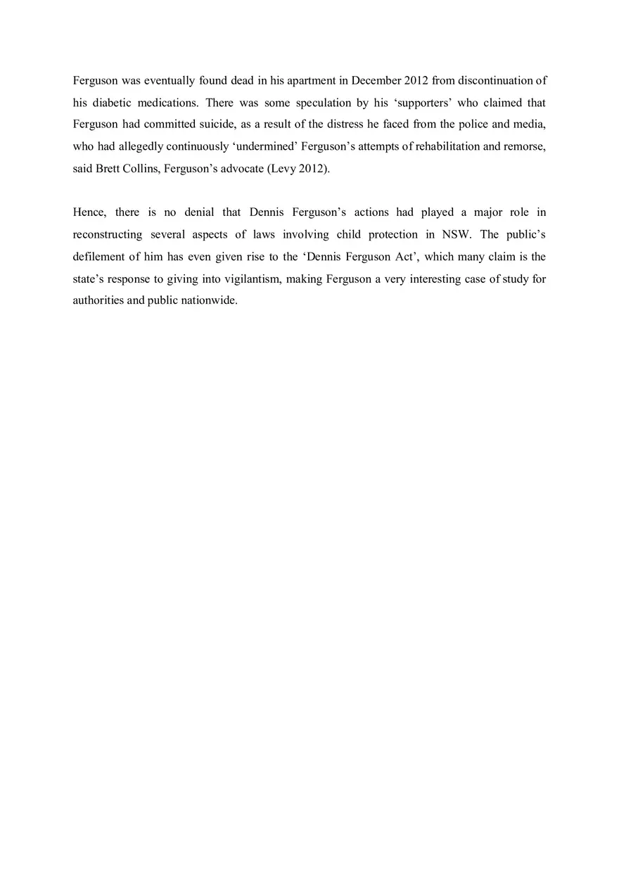 Briefing Document On Dennis Ferguson - Page 5