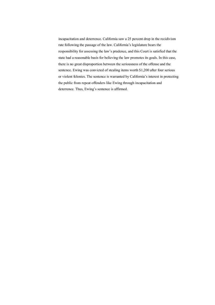 Criminal Law - Ewing v. California - Page 2
