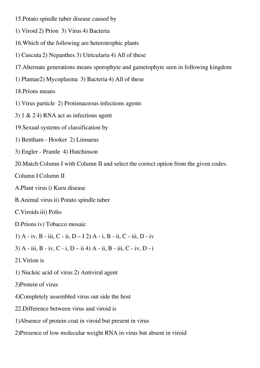 Virus, Viroid and Iichens - Page 3
