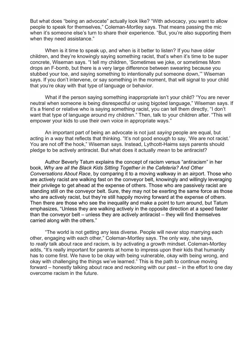 How to Talk to Kids about Race and Racism - Page 6