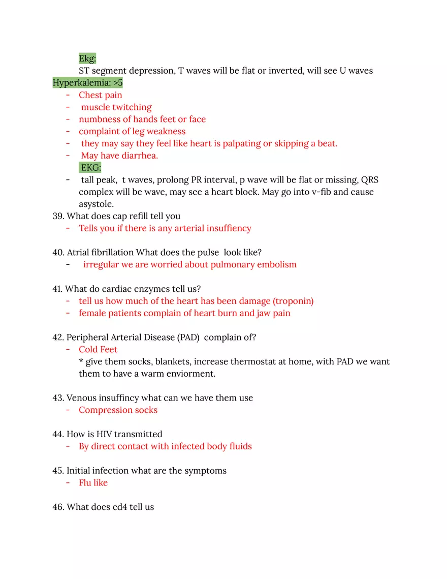 Adult Health I Finals Review - Page 9