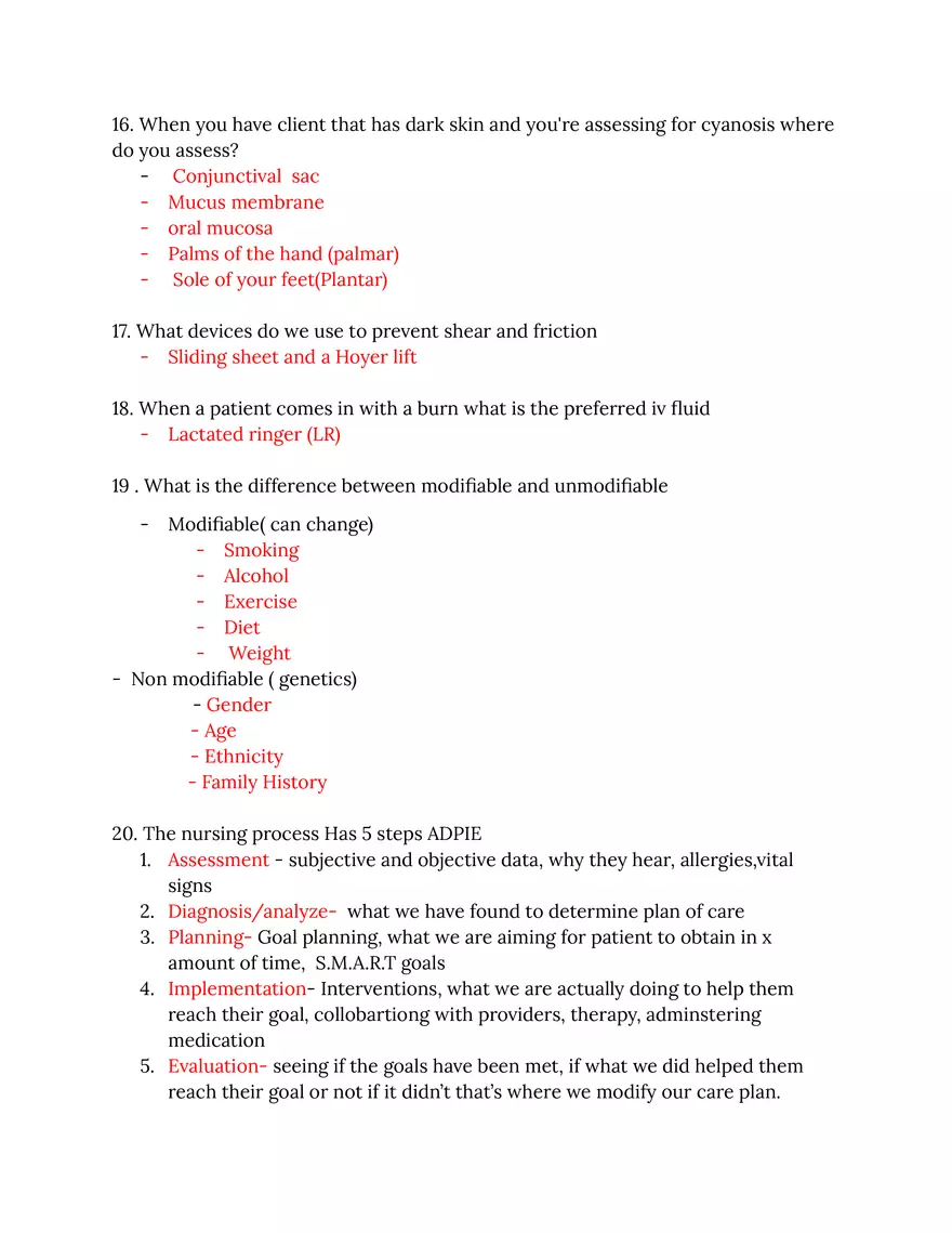 Adult Health I Finals Review - Page 4