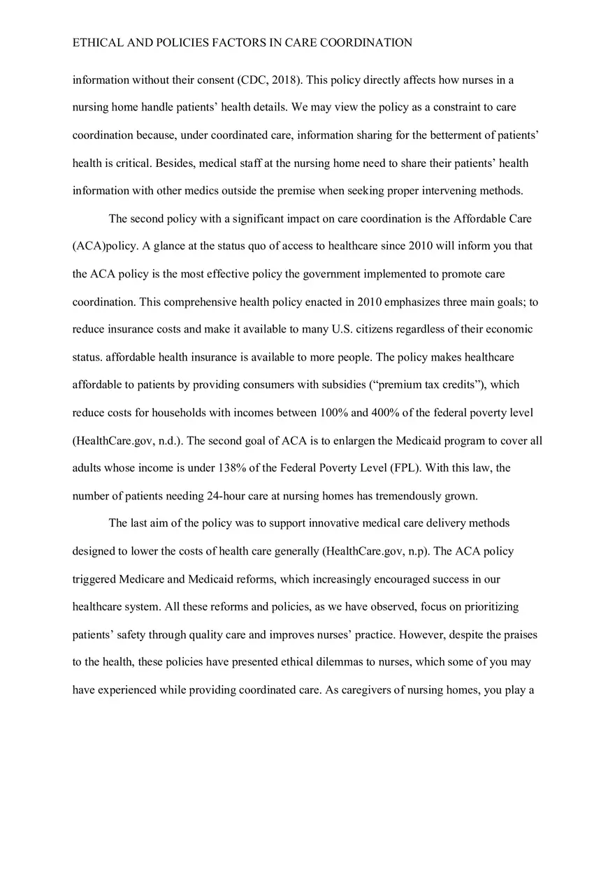 Ethical and Policy Factors in Care Coordination - Page 2