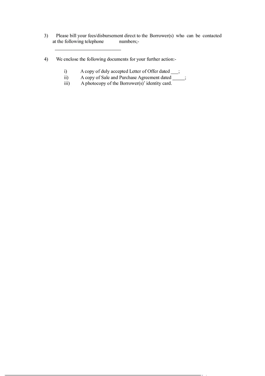 Letter of Instruction for Conveyancing Purposes - Page 2