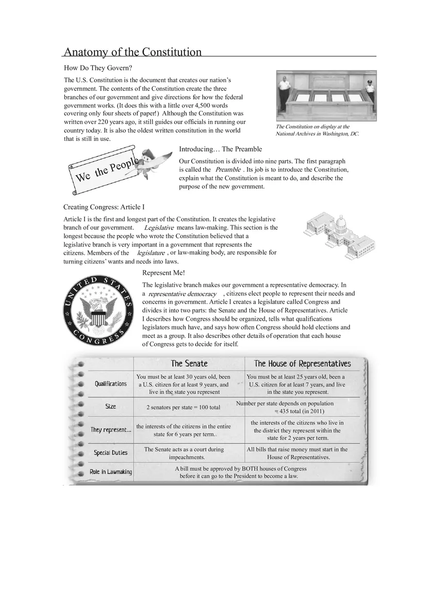 Anatomy of Constitution Answer Key - Page 8